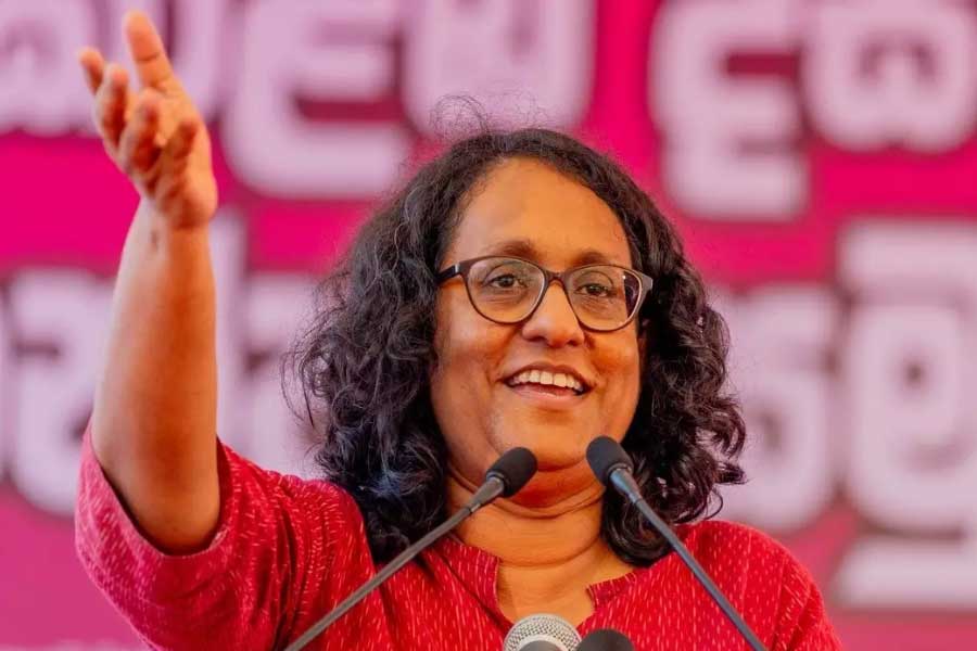 Academic-turned-politician Harini Amarasuriya who has old connections with India 