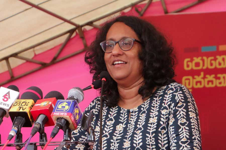 Academic-turned-politician Harini Amarasuriya who has old connections with India 