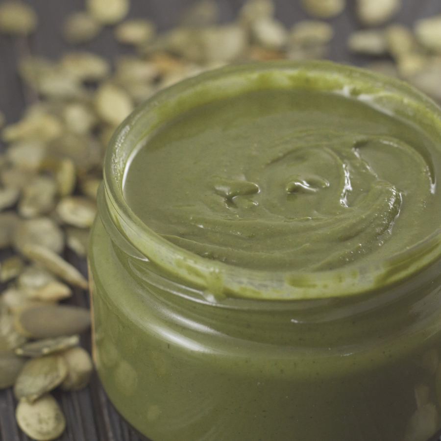 Ditch your greasy butter and make health green coloured butter by pumpkin seed at home dgtl