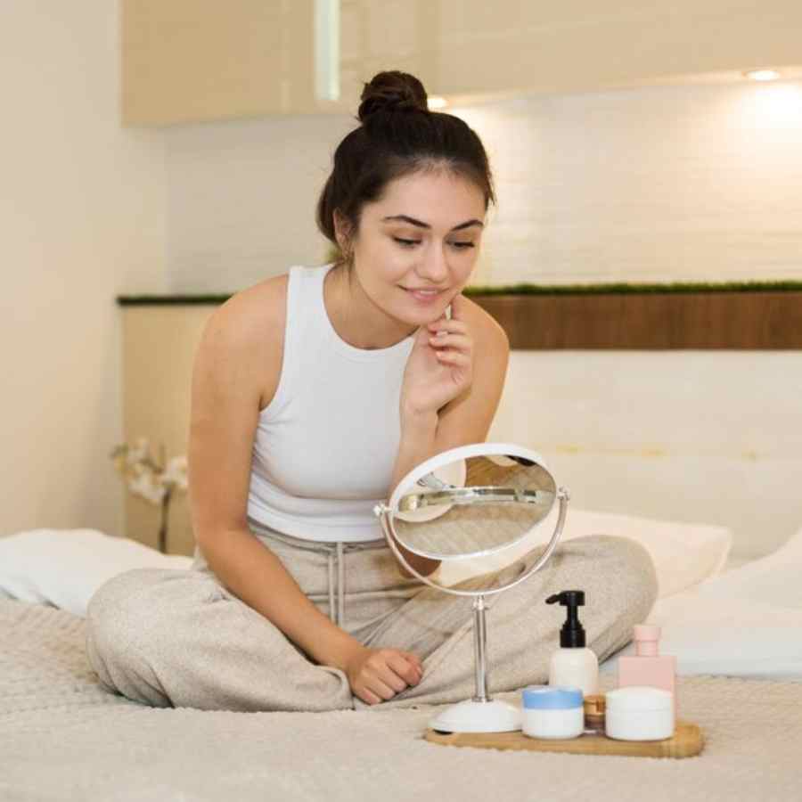 Regular face massages with Coconut Oil or Aloe Vera gel can enhance skin radiance