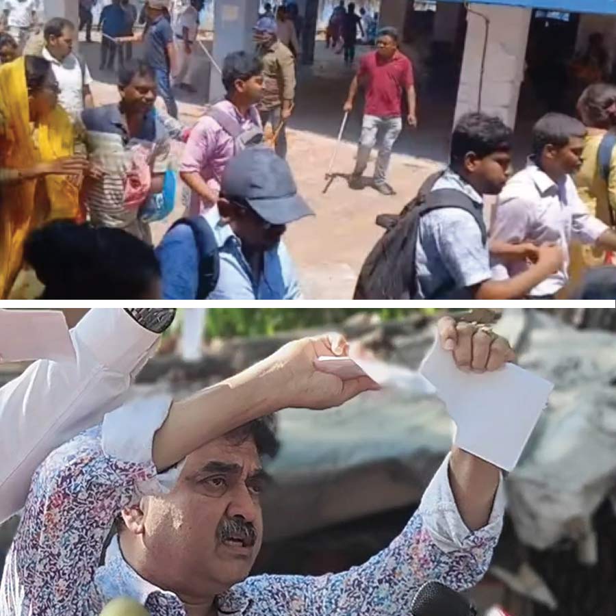 Abhijit Ganguly visits SSC office tears letter after lathicharge on jobless teachers dgtl