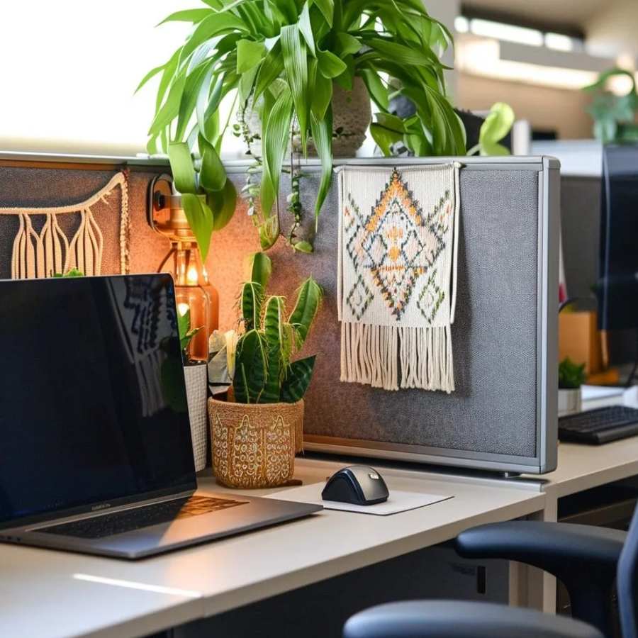 Decor tips organise your office desk with small things for more productivity