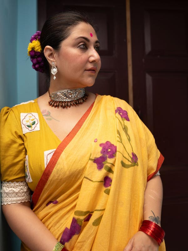 Swastika Mukherjee’s new dress up with designer Parama new look reveals on Bengali new year