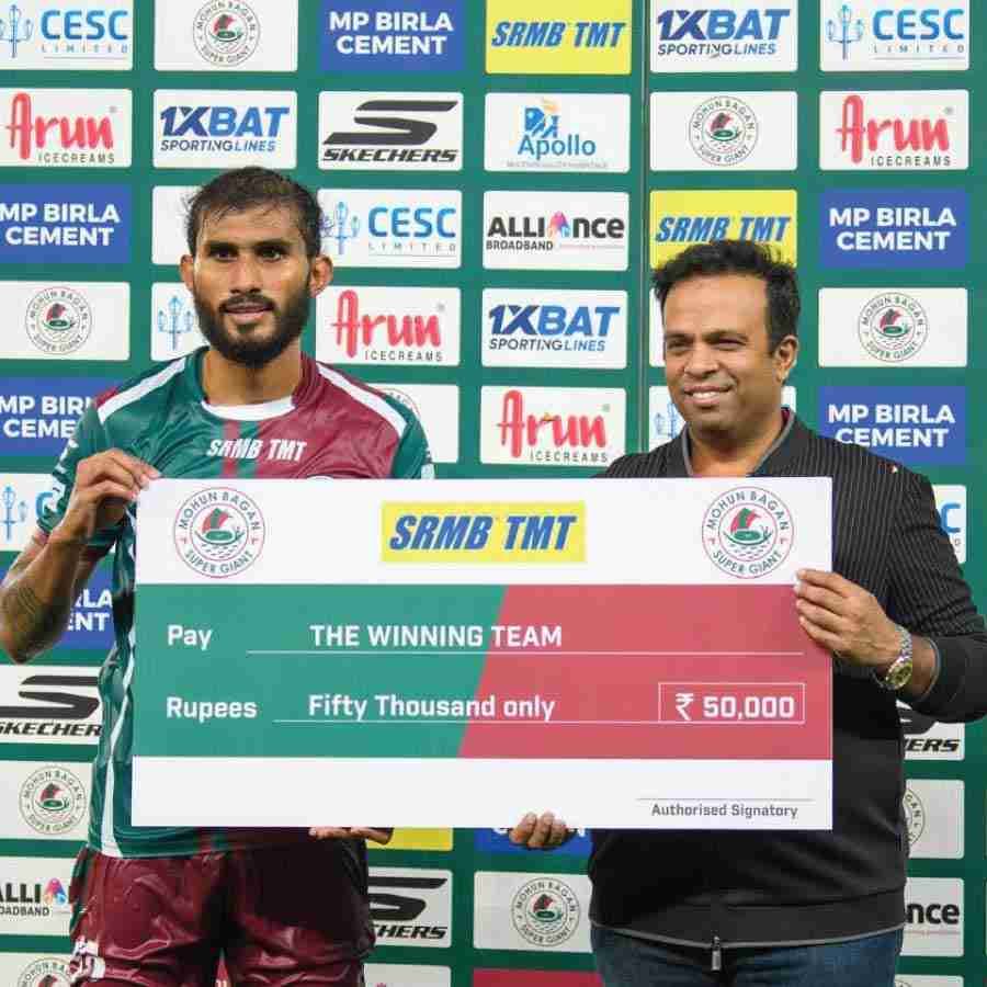 SRMB TMT Bar Celebrating Mohun Bagan\\\\\\\'s victory in ISL 2024-25