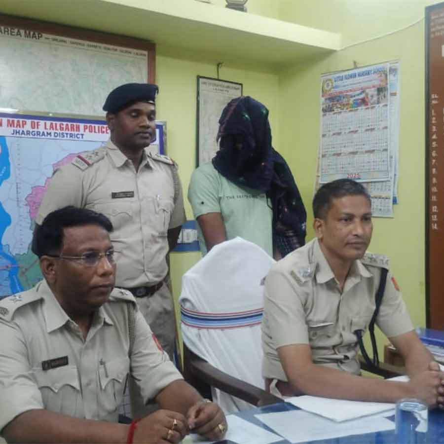ধৃত চোর দিলীপ দাস। নিজস্ব চিত্র