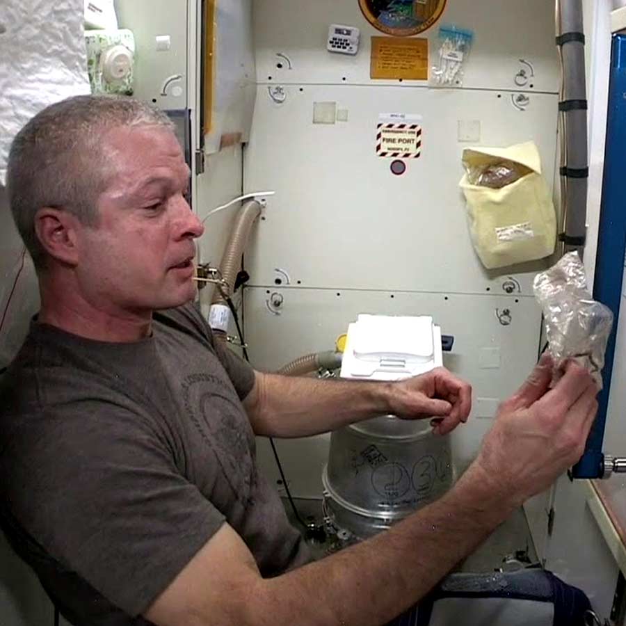 Astronauts used to wear condom like device in space to urinate