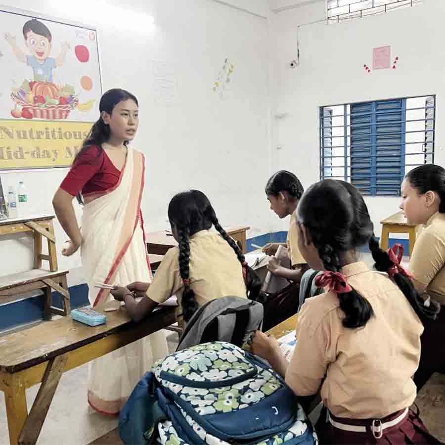 School Authority are worried as BEd students practice classes had ended and school does not have abundant teachers