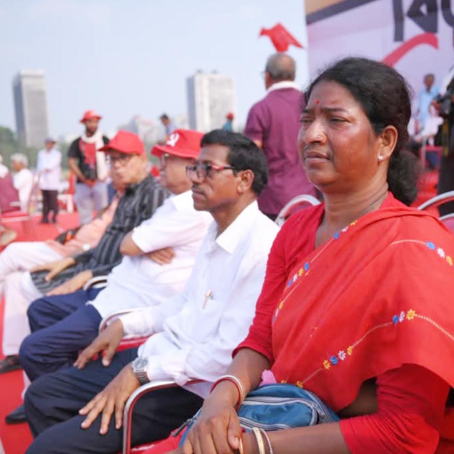 ব্রিগেড সমাবেশে বন্যা টুডু।