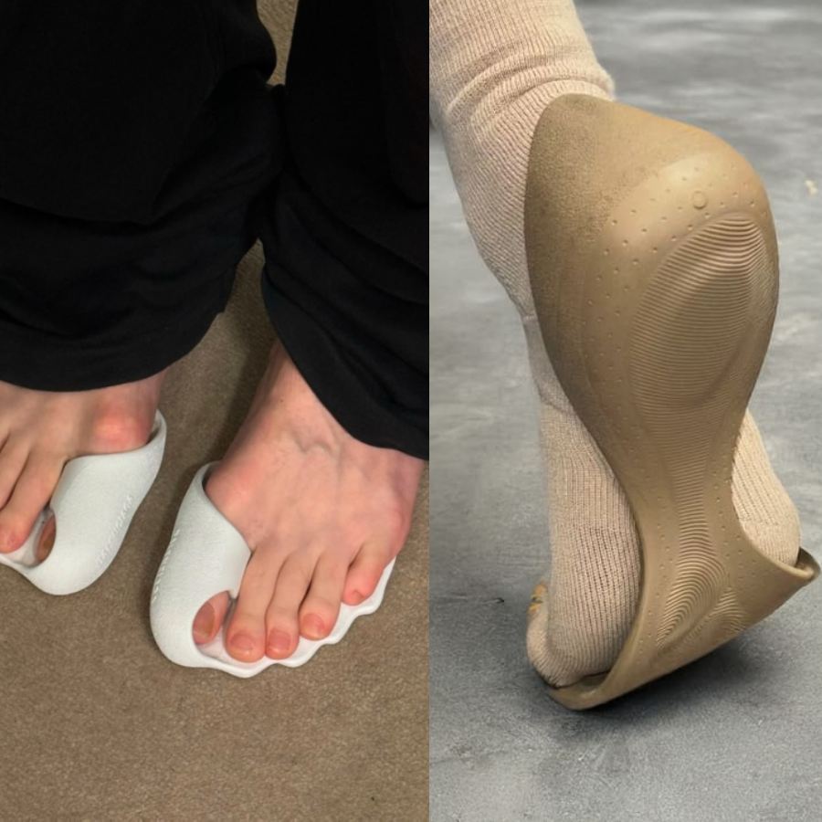 Zero Shoes by Balenciaga worth above 40k rupees promoting barefoot fashion concept