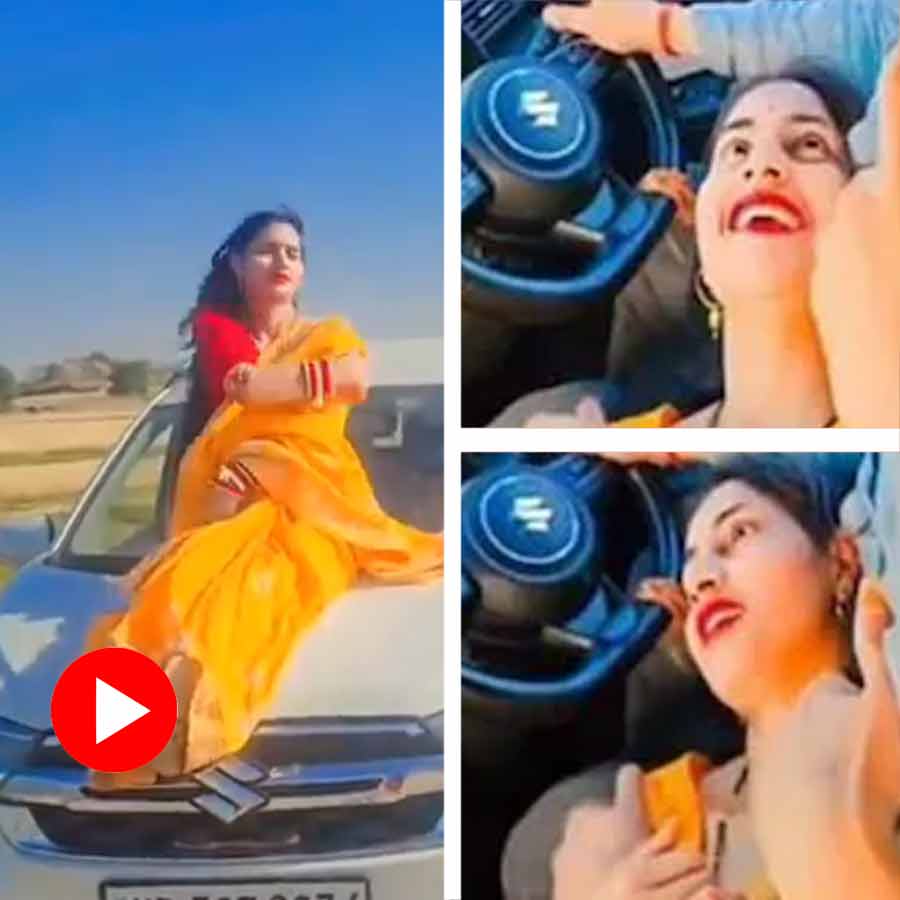 Woman fined by rto for making reel on car