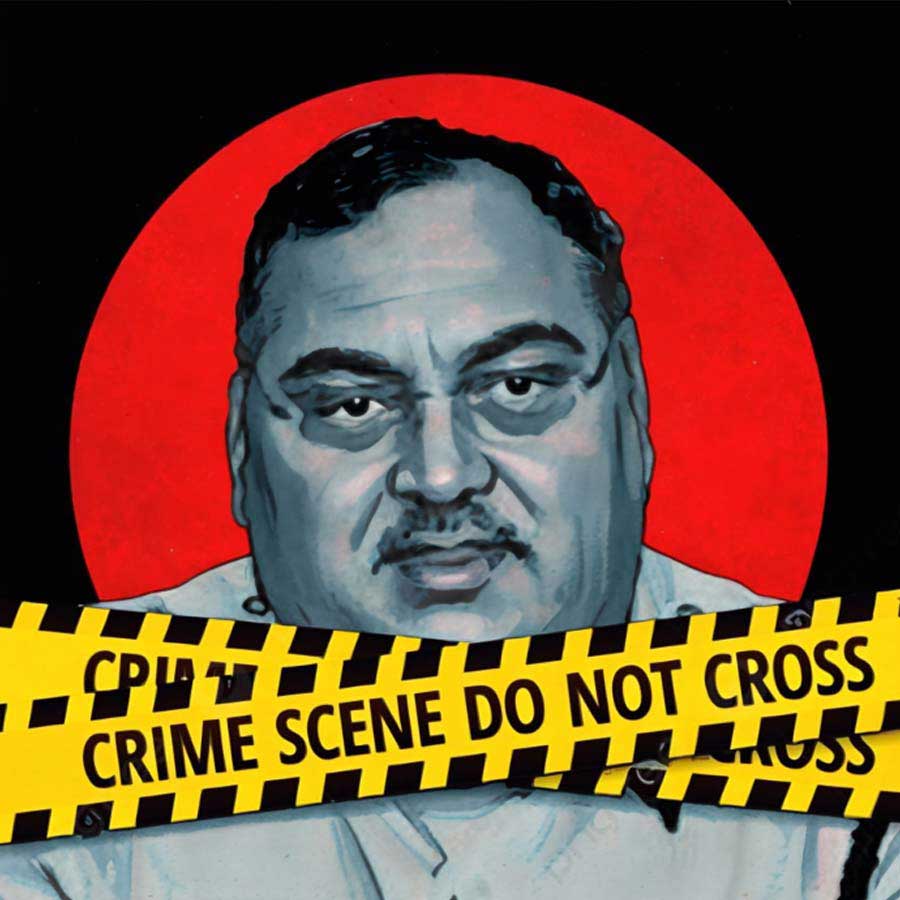 কর্নাটক পুলিশের প্রাক্তন ডিজি ওমপ্রকাশ। গ্রাফিক: আনন্দবাজার ডট কম।