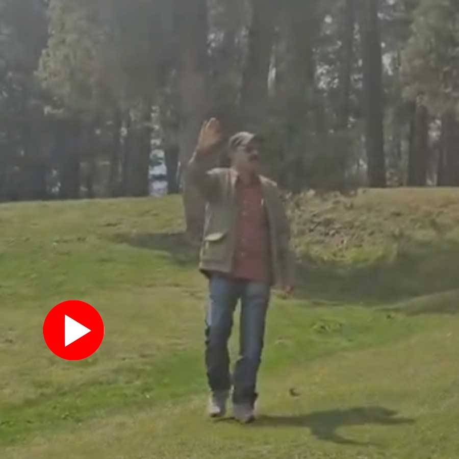 a tourist walking in Baisaran