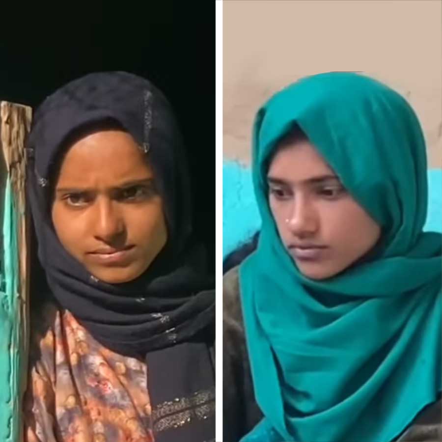 পহেলগাঁও হামলায় পর্যটকদের ত্রাতা দুই বোন মুমতাজ এবং রুবিনা। ছবি: সংগৃহীত।