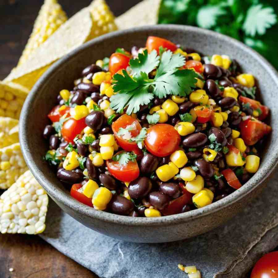 ব্ল্যাক বিন্স অ্যান্ড কর্ন স্যালাড।