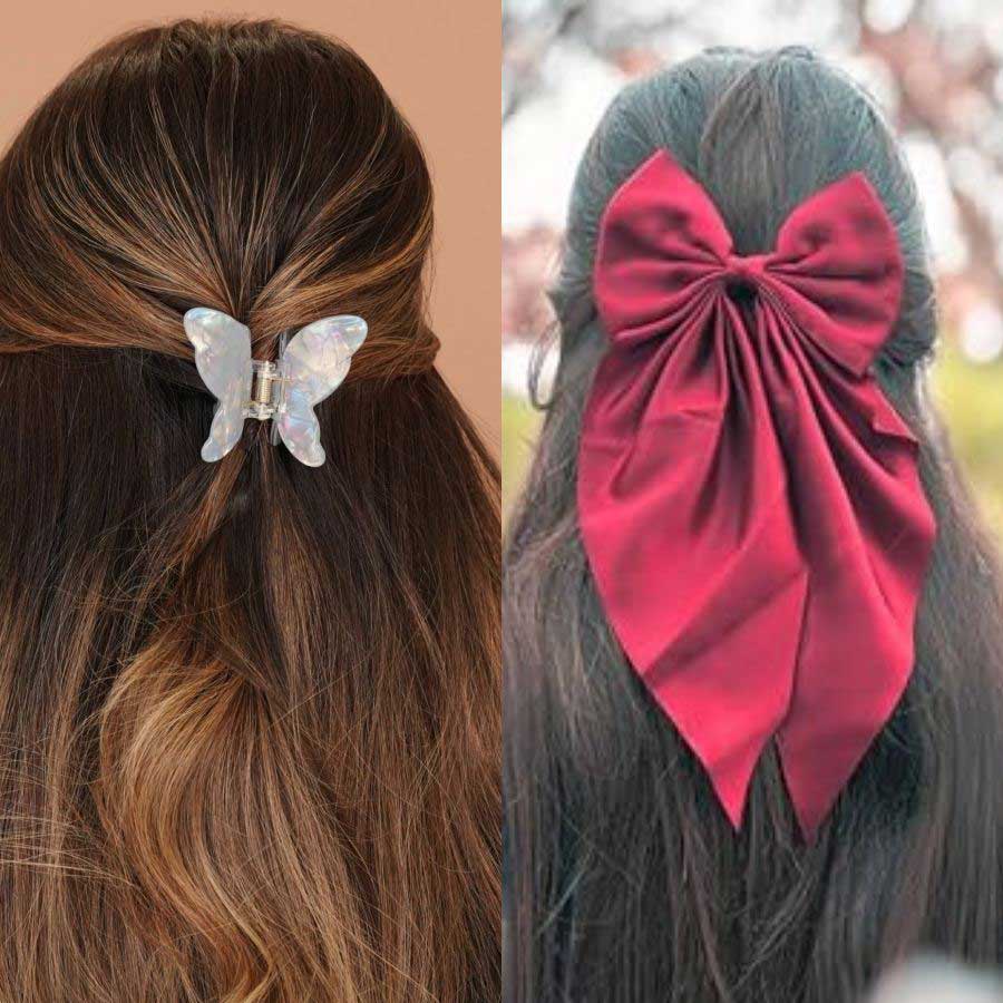 Trendy fashionable hair accessories for your hairstyle during summer for comfort