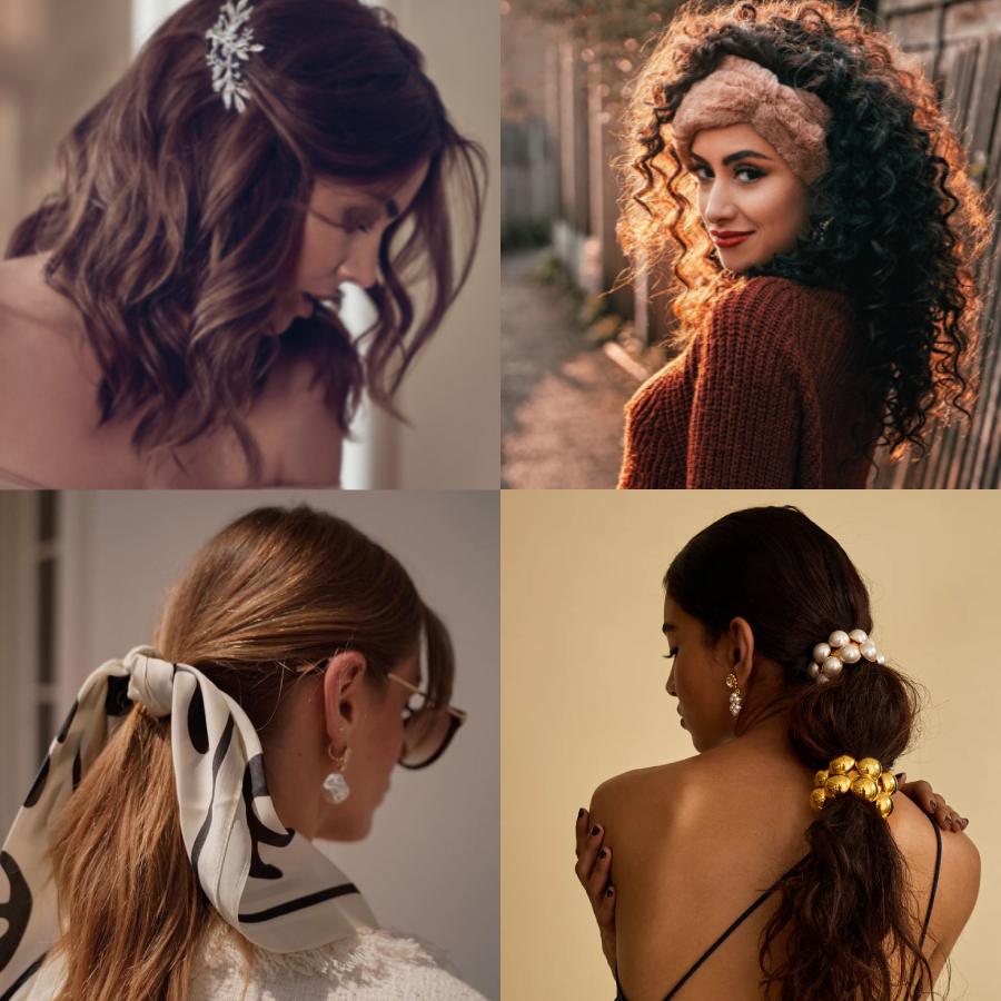 Trendy fashionable hair accessories for your hairstyle during summer for comfort