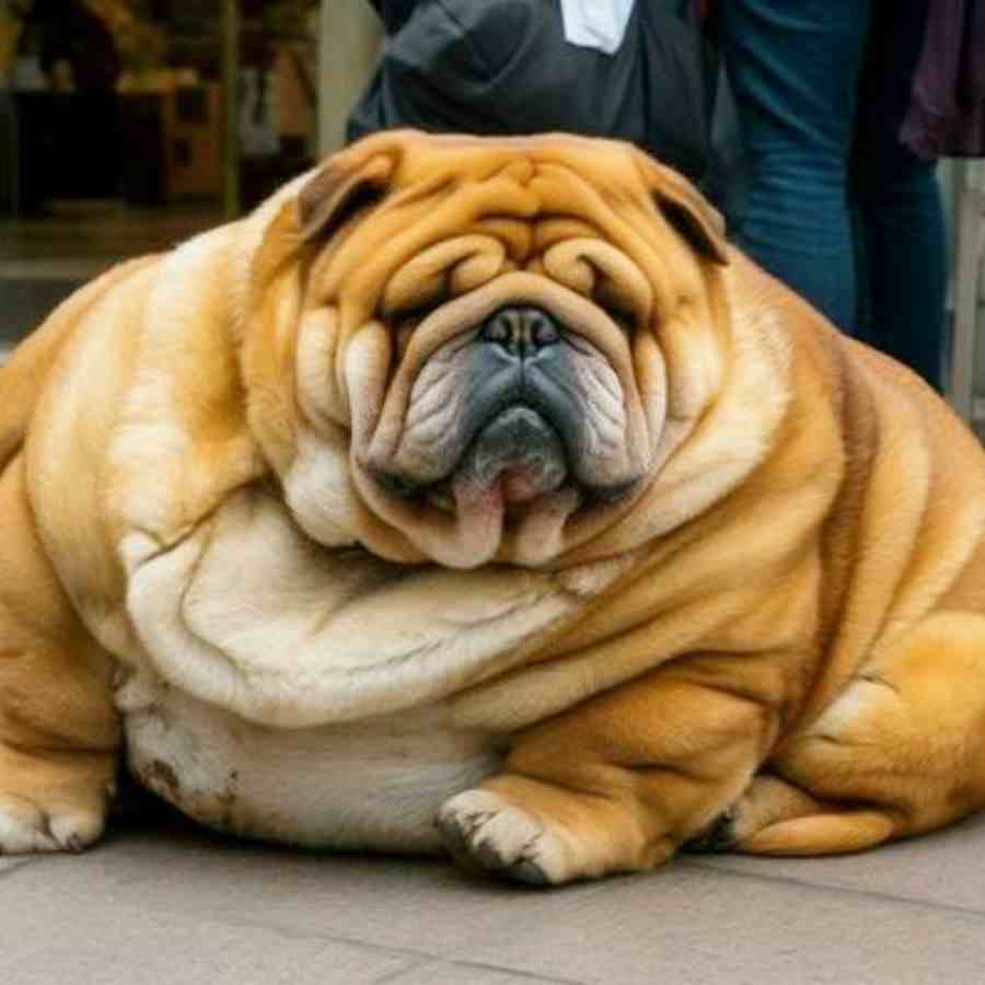 A survey revealed approximately 40 percent adult dogs globally classified as overweight
