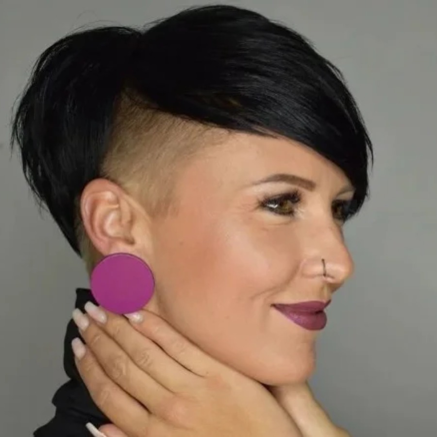 undercut haircut for women over 30 years old