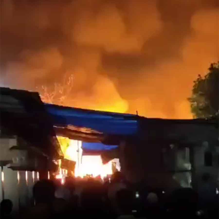 Fire breaks out at Delhi's popular Dilli Haat market dgtl