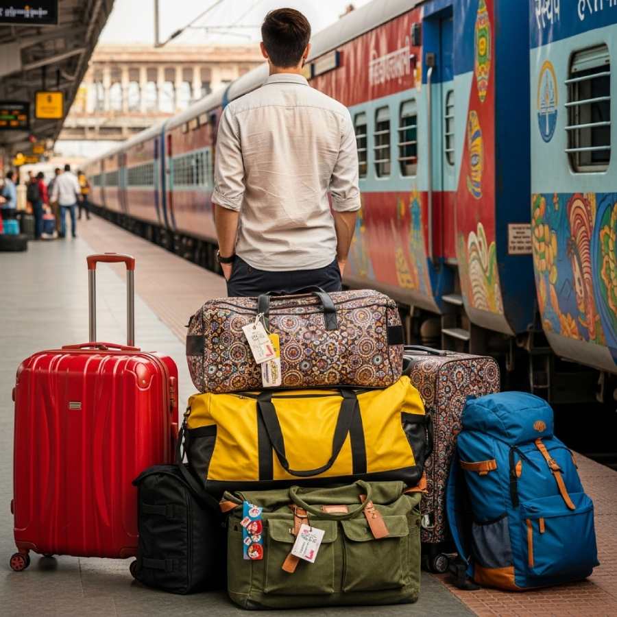 Do you know the luggage limit of Indian Railway, they may charge you if you carry extra baggage dgtl
