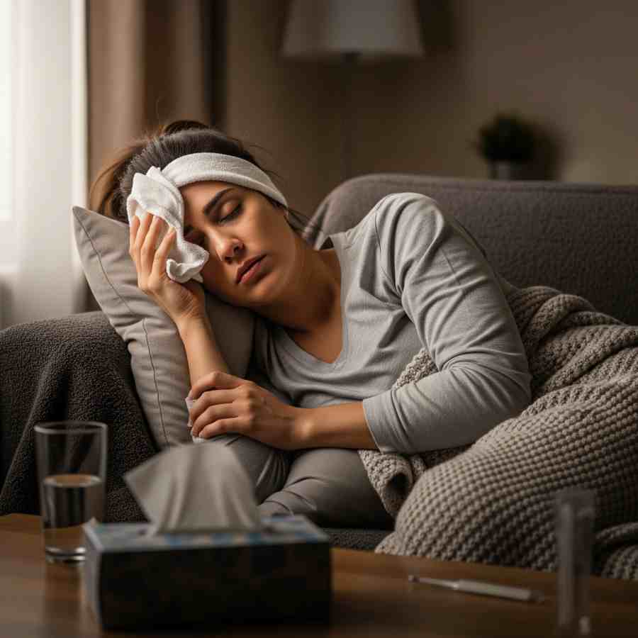 What is the difference between common cold or Flu and pneumonia