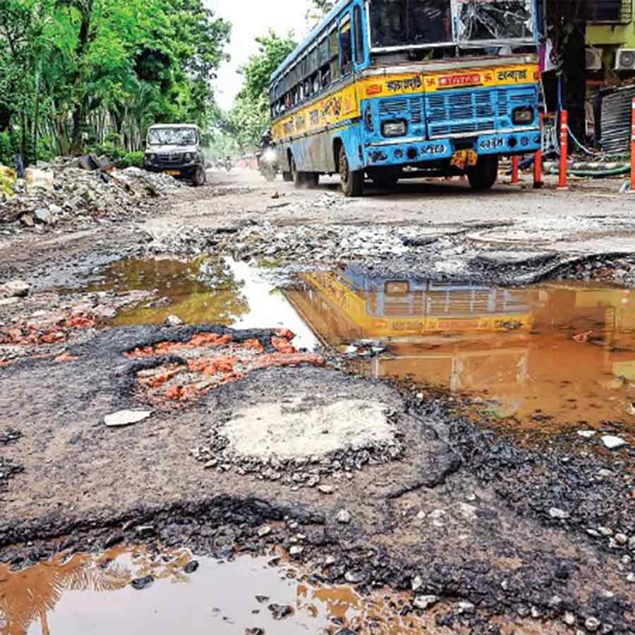 Commuters face severe difficulties on the way from Nikko Park to Ruby due to broken roads and traffic jams