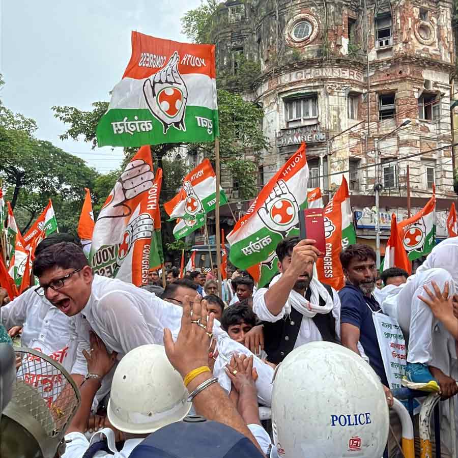 TMC stages dharna protesting Bengali harassment, Youth Congress agitates near Raj Bhaban