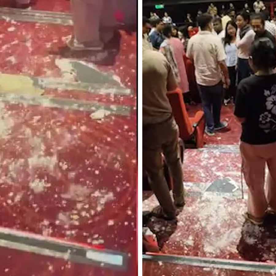 False ceiling of Guwahati PVR collapses during night screening dgtl