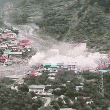 Flash flood in Uttarkashi came down from the height of 12,600 feet dgtl