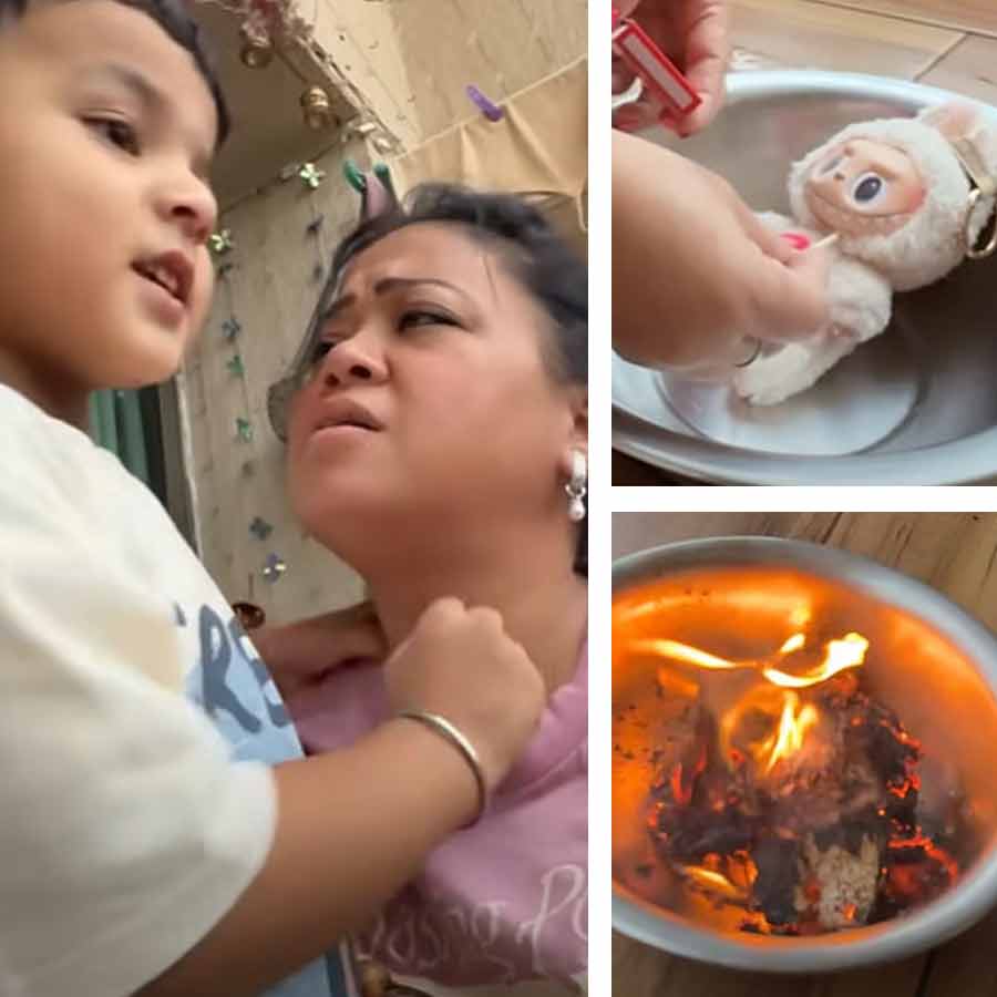 Comedian Bharti Singh burnt her son’s Labubu doll as it was spreading negative energy dgtl