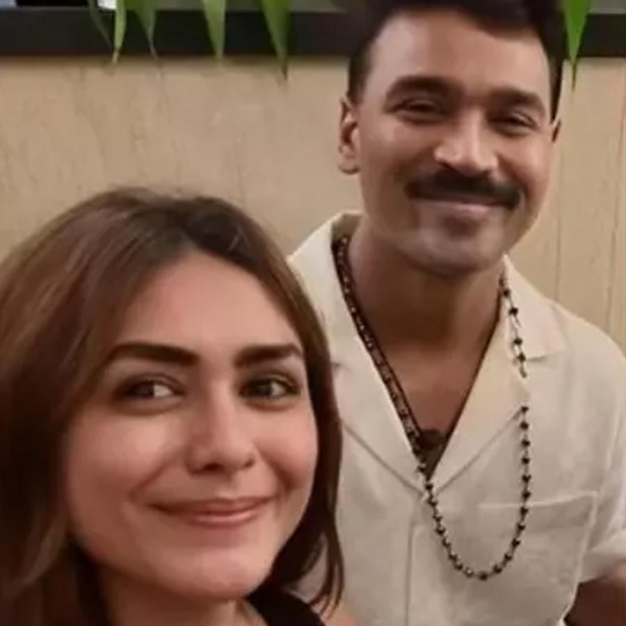 Dhanush with Mrunal Thakur