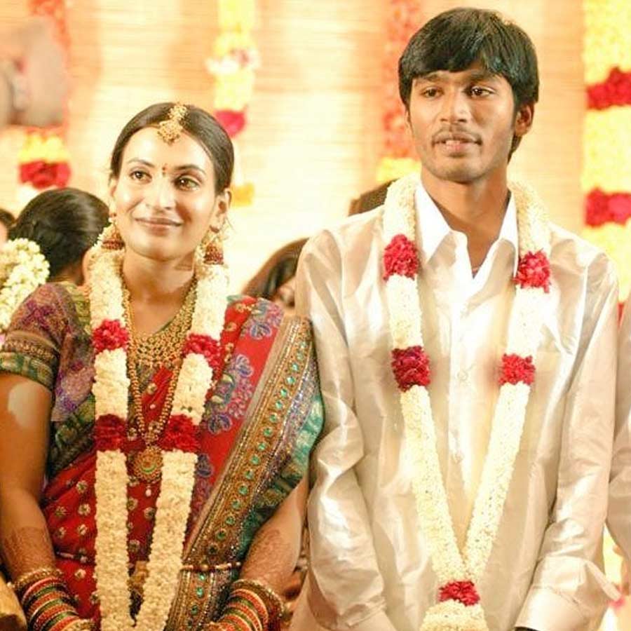 Dhanush with Aishwarya Rajinikanth