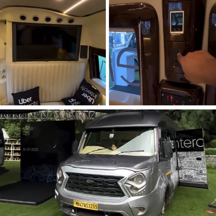 Celebrity like vanity van introduced for you by app cab Uber intercity dgtl