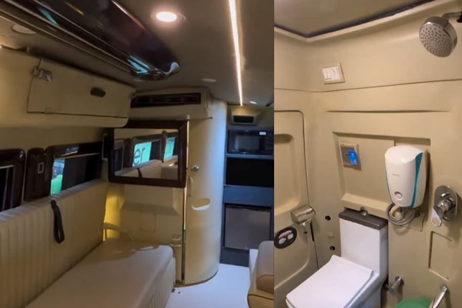 মোটরহোমের অন্দরমহল।