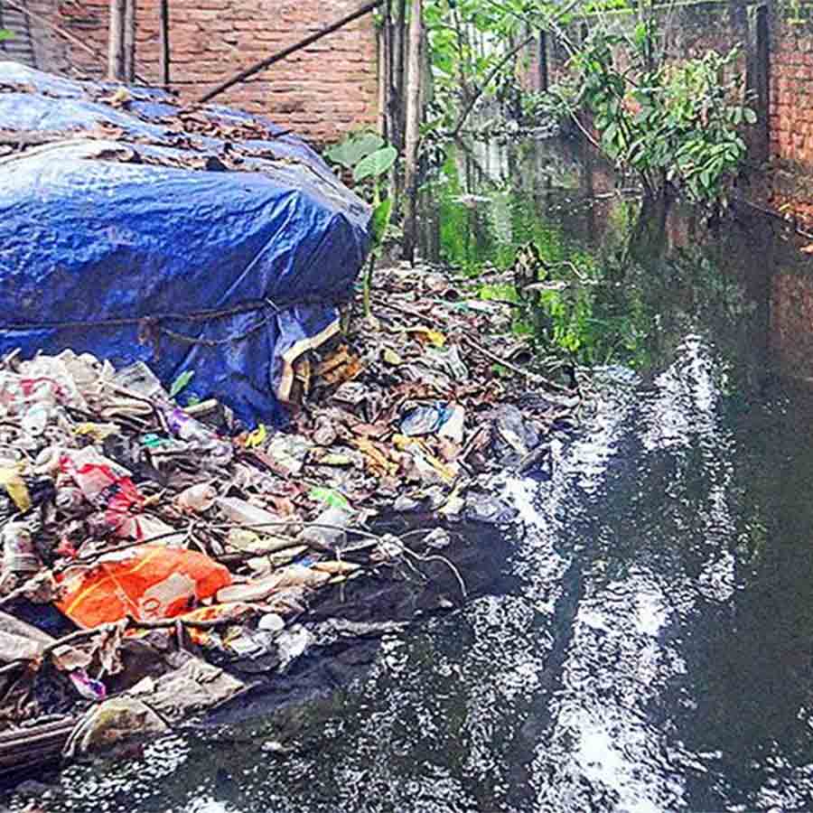 Residents of Loknath Sarani area are facing a lot of trouble due to waterlogging