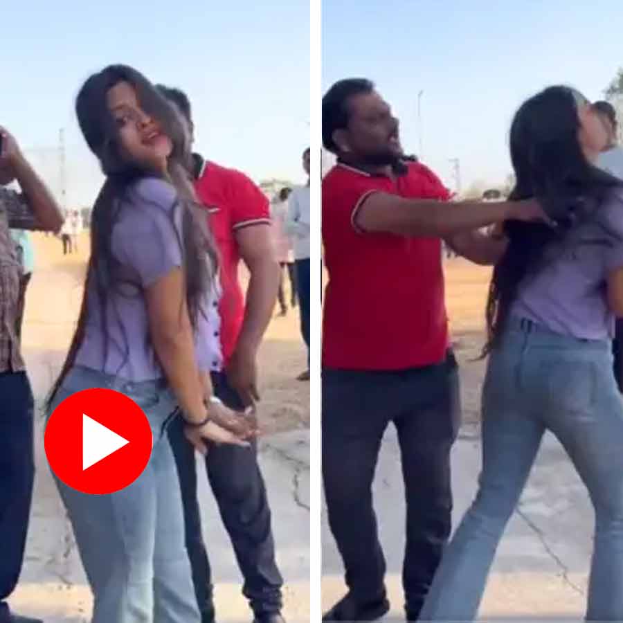 Video shows brawl between man and woman over making reel in rail Platform