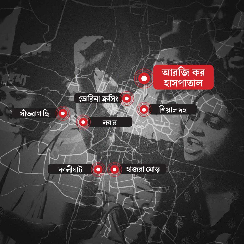 Kolkata Police and WB State Police on Alert as there will Nabanna and Kalighat Abhijan in protest against RG Kar Incident