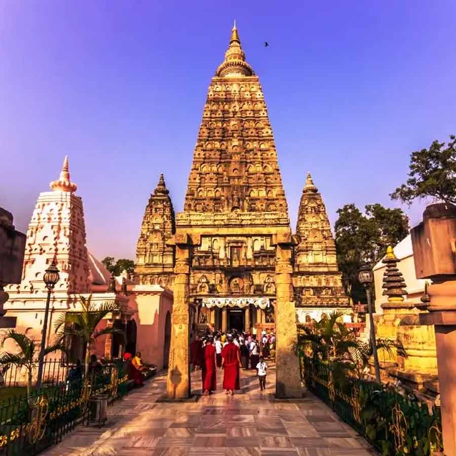 বুদ্ধ গয়ার মহাবোধি মন্দির।