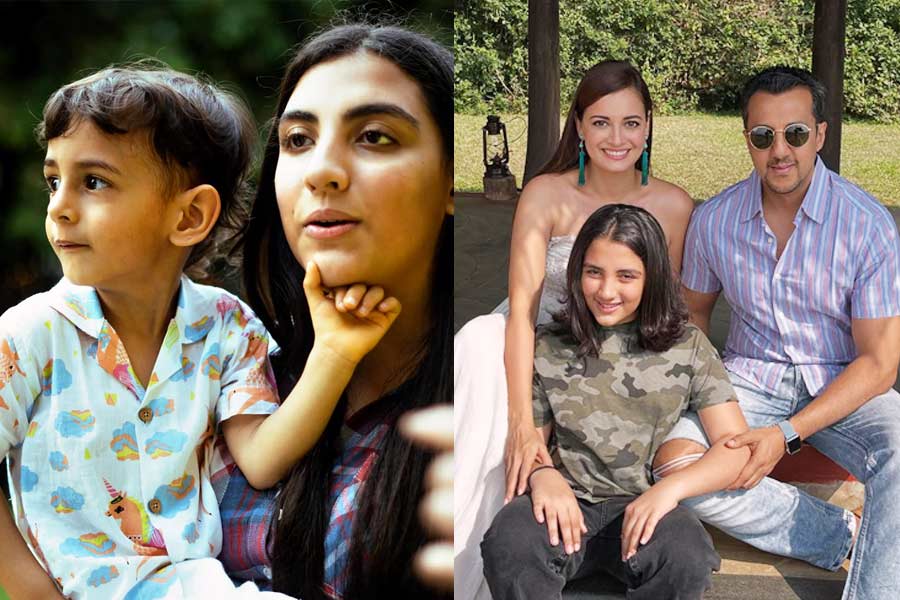 দিয়া মির্জ়া তাঁর সৎকন্যাকেও নিজের সন্তানের মতোই যত্ন করেন।