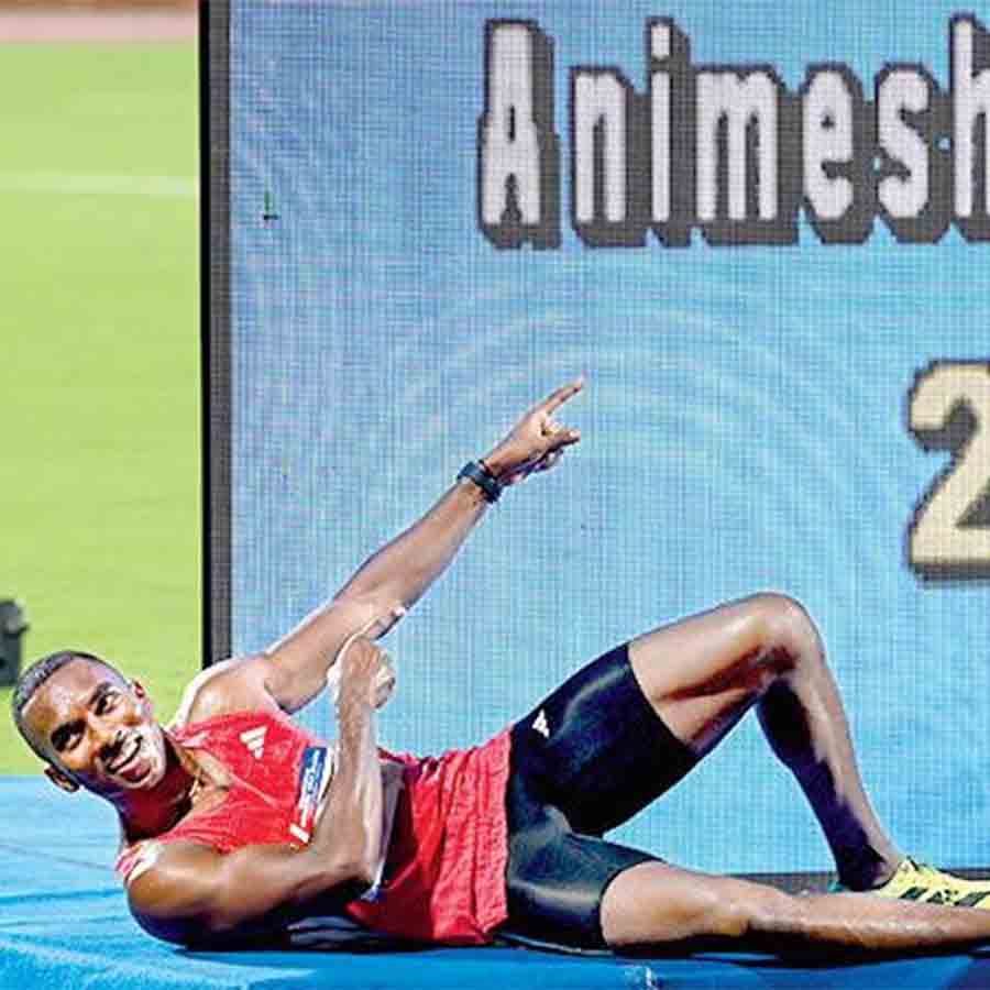 Animesh Kujur won gold medal in 200 meter sprint and celebrated like Usain Bolt