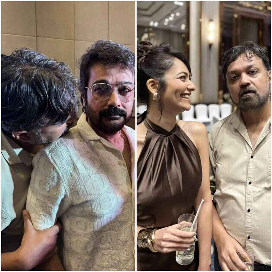 সৃজিত কখনও প্রসেনজিৎ, কখনও সুস্মিতার সঙ্গে।