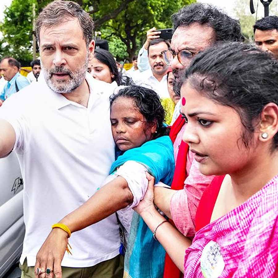 INDIA bloc MPs take out protest march against Special Intensive Revision and vote rigging in front of Parliament
