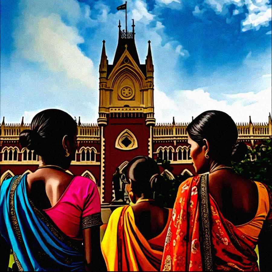 Three women suddenly appear in front of Calcutta High Court and tries to self immolate dgtl