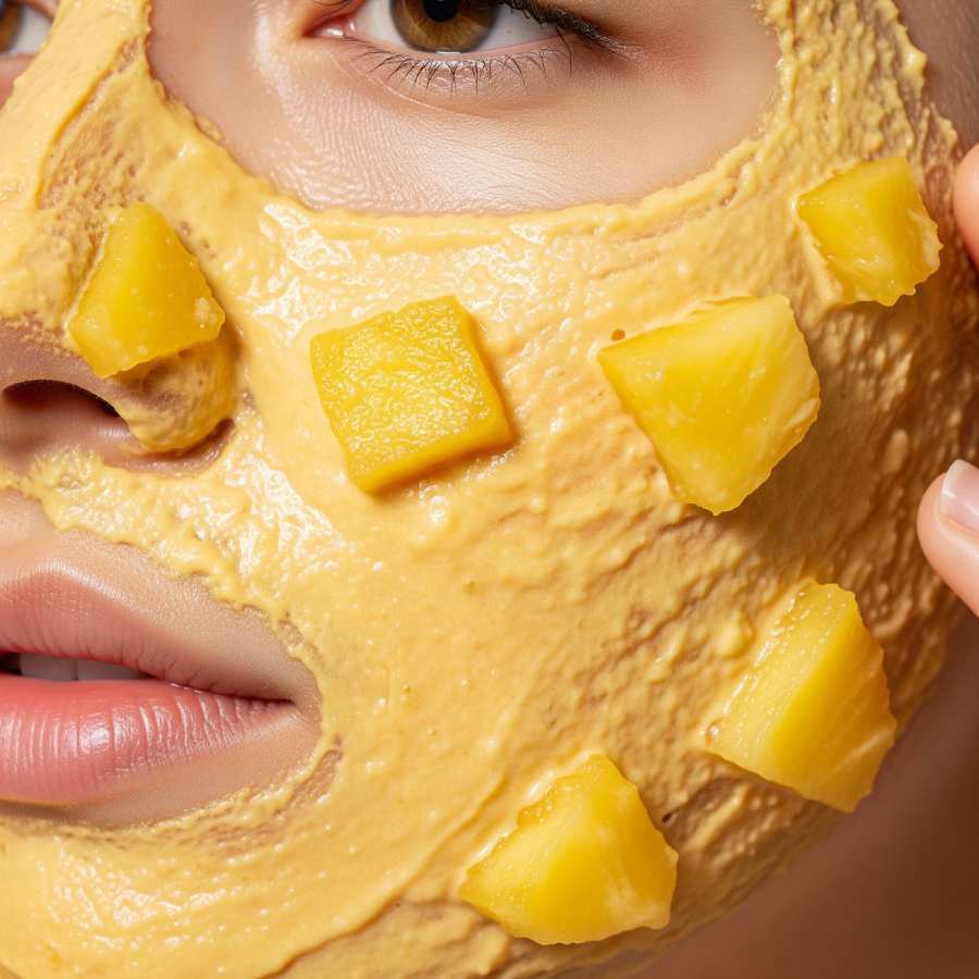 for glowing skin this monsoon you can use pinaapple face mask on your Face dgtl