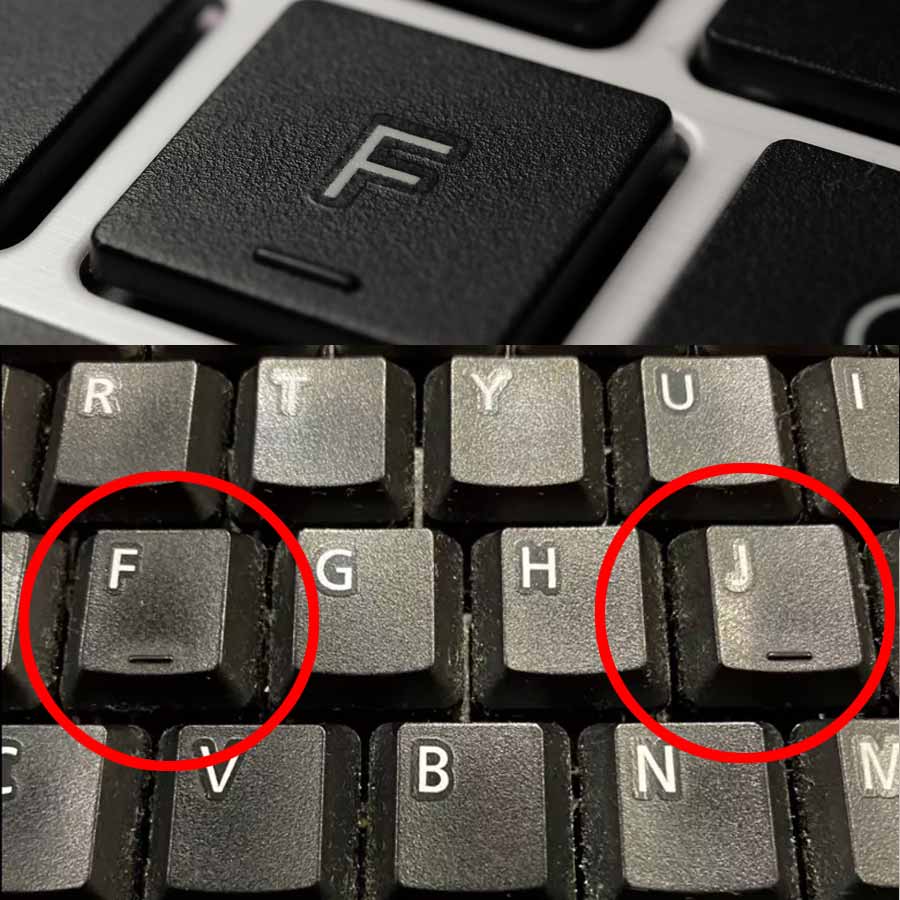 Story Behind small line under F and J key in keyboard