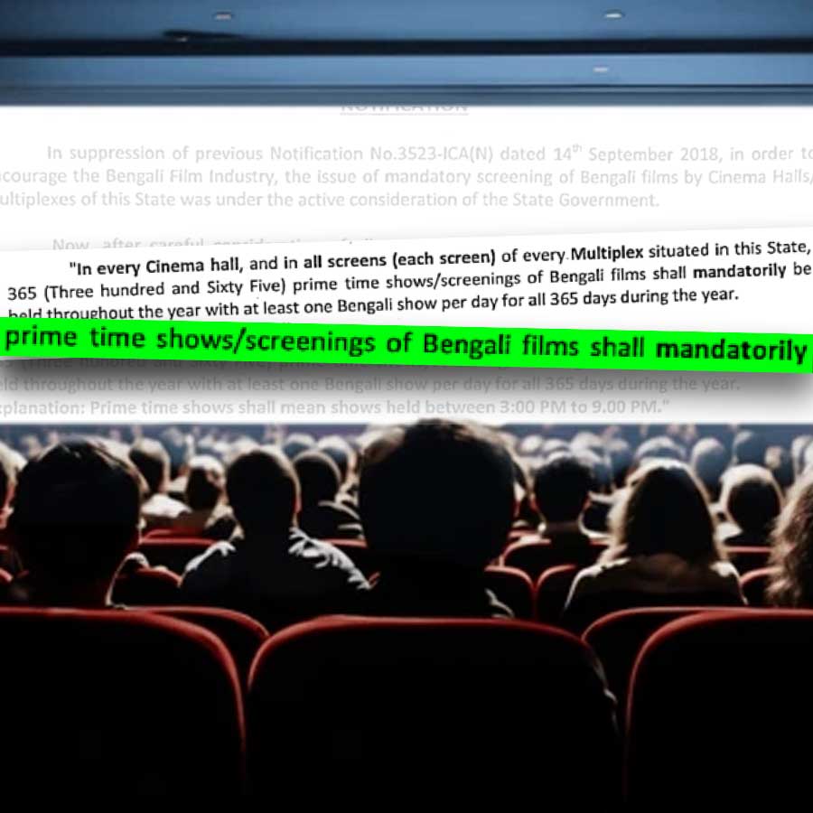 West Bengal Orders Mandatory Daily Prime-Time Screening of Bengali Films in All Cinemas and Multiplexes dgtl