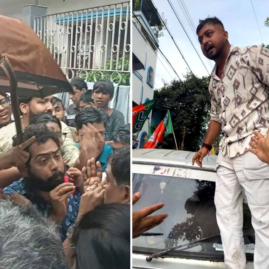 BJP-CPM clash in front of Medical college hospital on Singur nurse death case dgtl