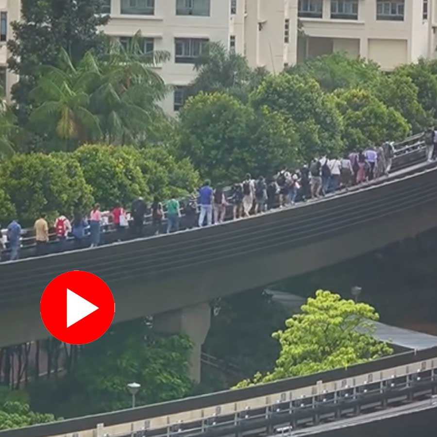 Video of passengers walking along railway track after power fault in Singapore goes viral dgtl