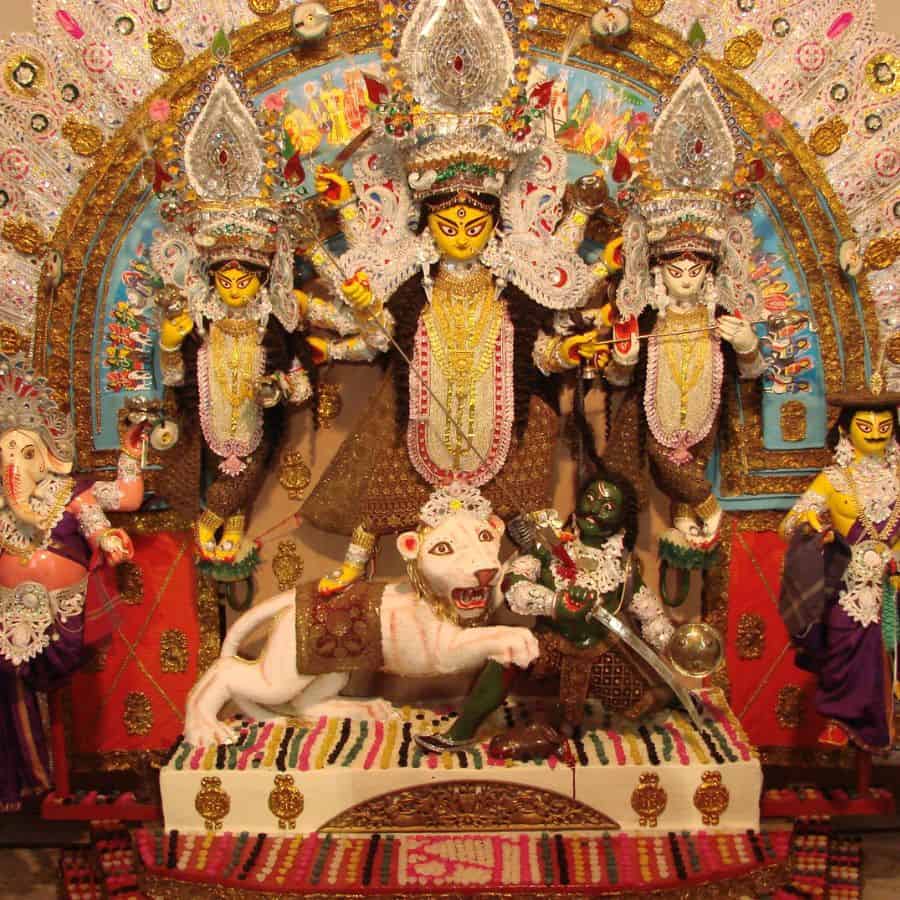 Durga puja proverb regarding 3 bonedi bari of kolkata dgtl