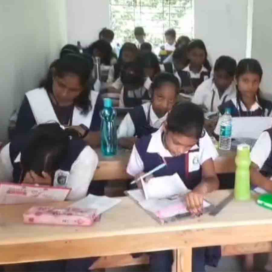 Exams conducted at Ghatal School even on Government holiday as water logged situation improved by a little dgtld